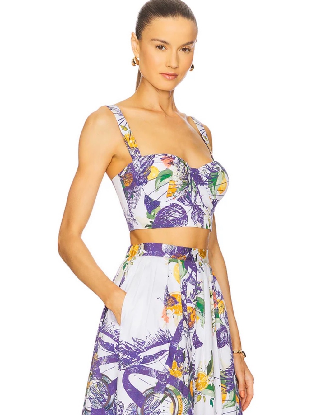 × REVOLVE Structured Bralette in Blue Tropical Falguni Shane Peacock